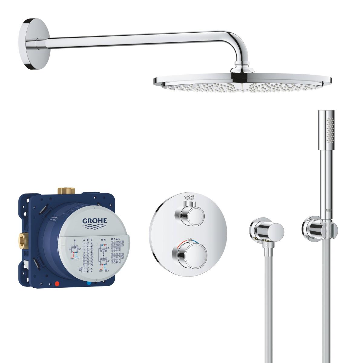 Душевой гарнитур 1 вид струи grohe tempesta new 100 27853001