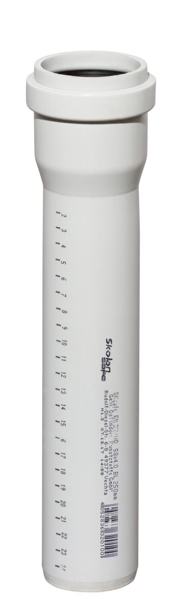 Труба SKEM 50*250 "OSTENDORF" (332010) Белая Бесшумная