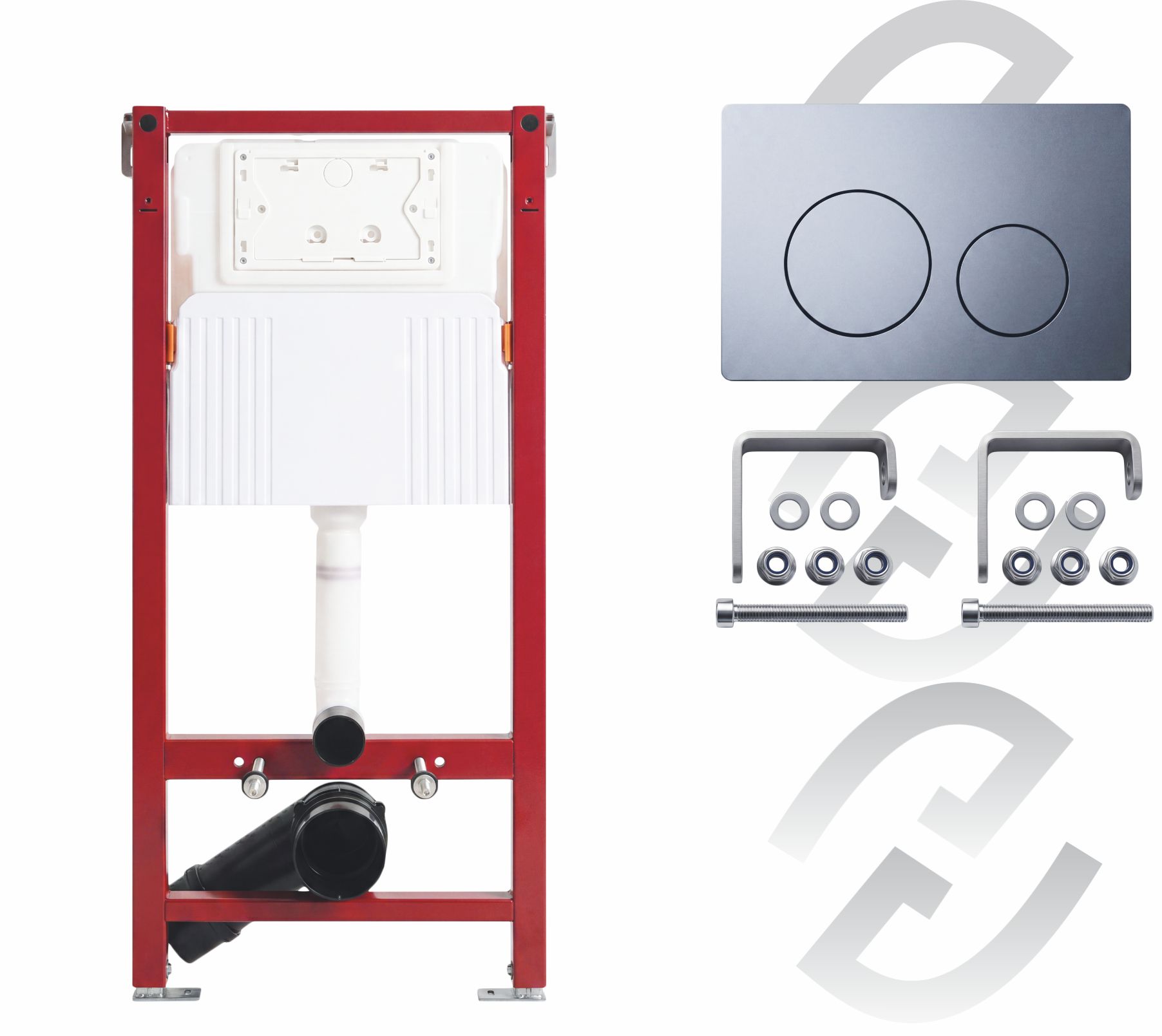 Инсталляция ADVANCED PLUMBING механика с кнопкой хром CC-STD-040