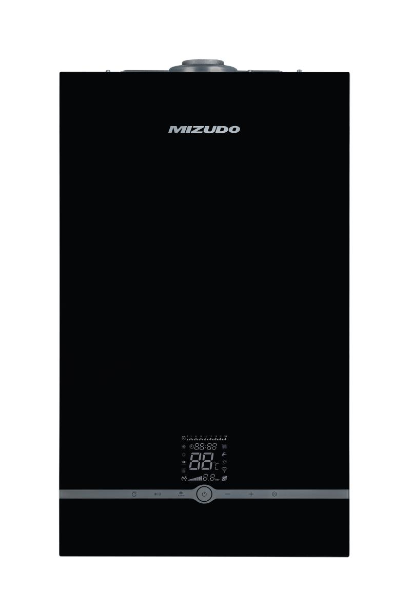 Газовый котел MIZUDO М24Т Pro 24кВт Турбо, OpenTherm, черная панель