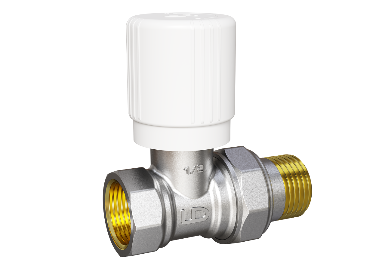 Клапан радиаторный 3/4" регулировочный прямой LD Pride 59.20.В-ГШ.Р Ду20 РУ10 (верхний)