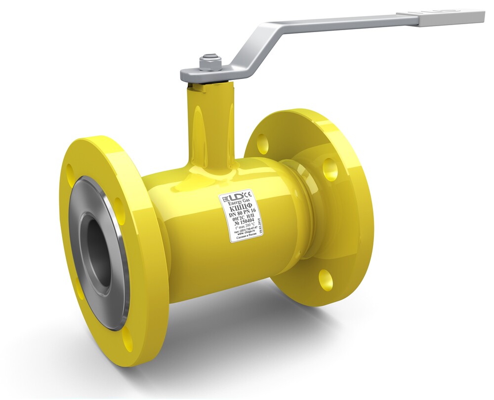 Кран шаровый LD КШЦФ Gas 050.040.Н/П.02. из стали 20 Ду50 Ру4,0МПа Стандартнопроходной