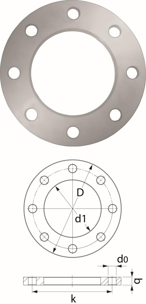 Фланец стальной 90 DN80 "KAN-THERM" (1209091006)