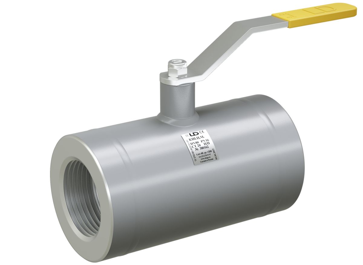 Кран шаровый LD КШЦМ из стали 20 Ду65 Ру2,5МПа Стандартнопроходной муфтовый