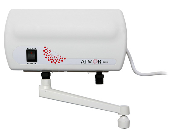 Электрический водонагреватель проточный ATMOR BASIC 3,5 кВт TAP