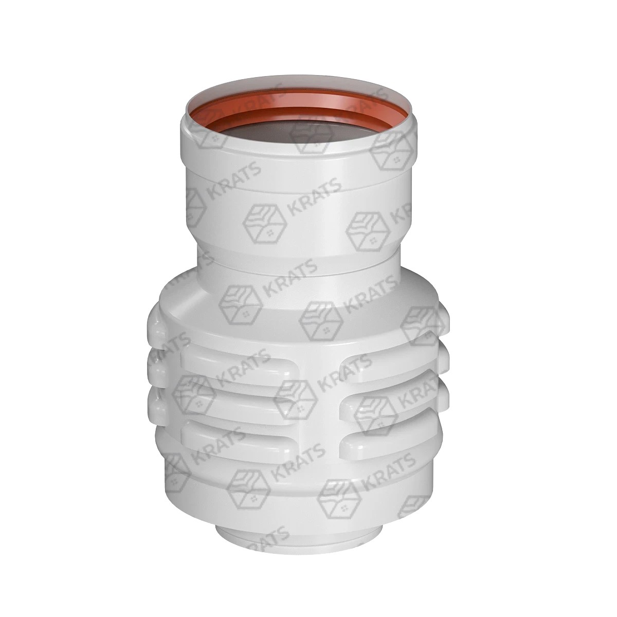 Адаптер-переход алюминиевый с 60/100 на 80 (папа/папа-мама)