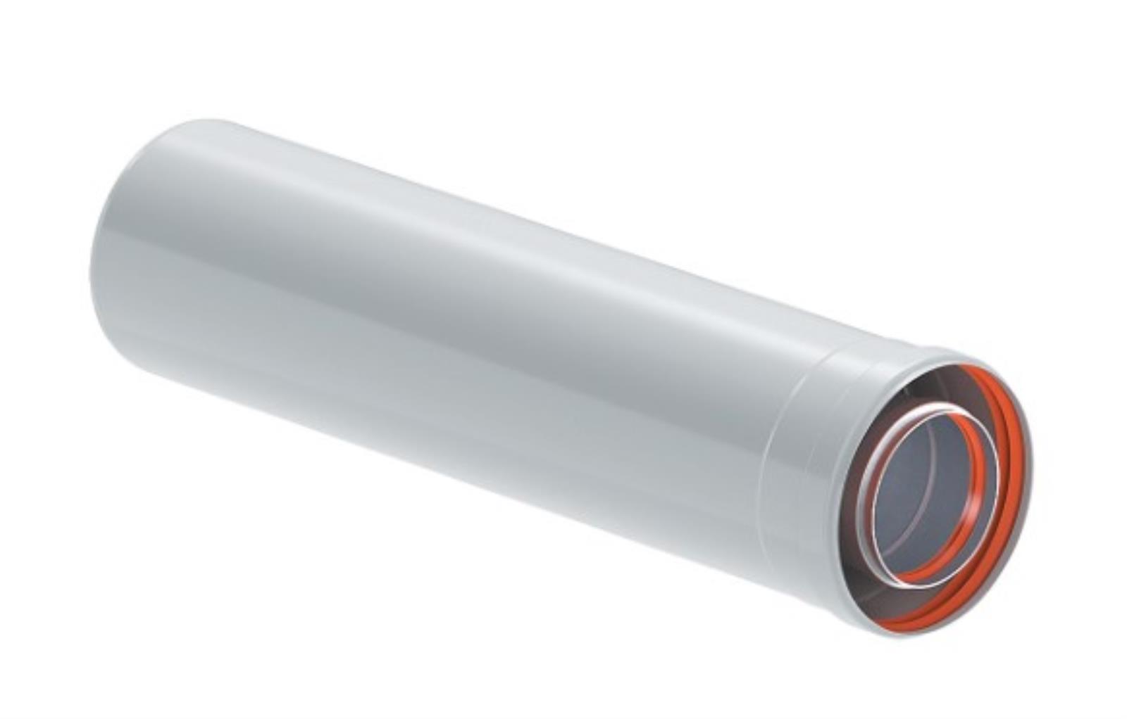 Удлинение Ø80/125 500мм KRATS (CE8-0.5-02)