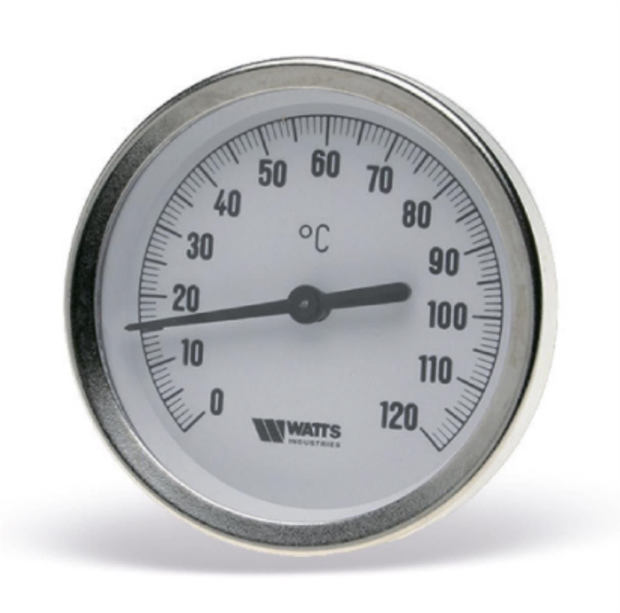 Термометр биметаллический  с погру.гильзой  63/75 Watts F+R801(T) (10005809)