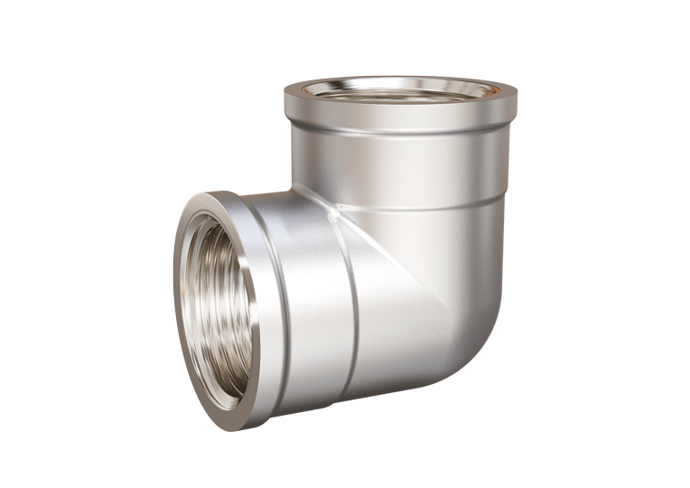 Угол 90 гр DN15 (1/2") ВР/ВР латунь никель "LD Pride"