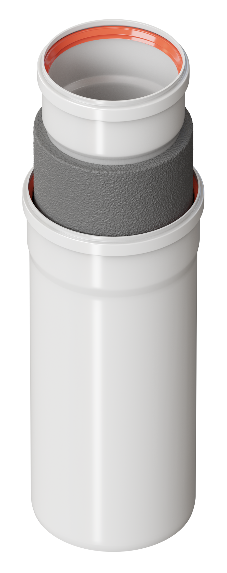 Труба утепленная универсальная д.80 2000 мм (до +180 С) KRATS (YU80-2Gaz)