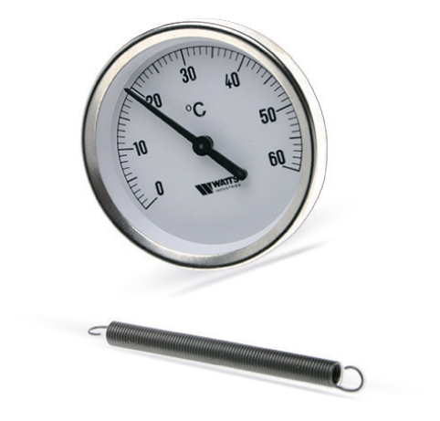 Термометр биметаллический накладной FR810(ТАВ) 63/120 10006504(03.08.060) Watts