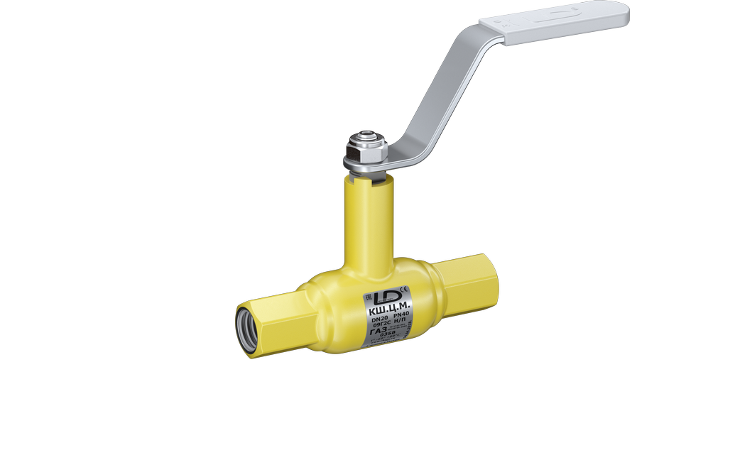 Кран шаровый LD КШЦМ Energy Gas 025.040.П/П.03. из стали 09Г2С Ду25 Ру4,0МПа