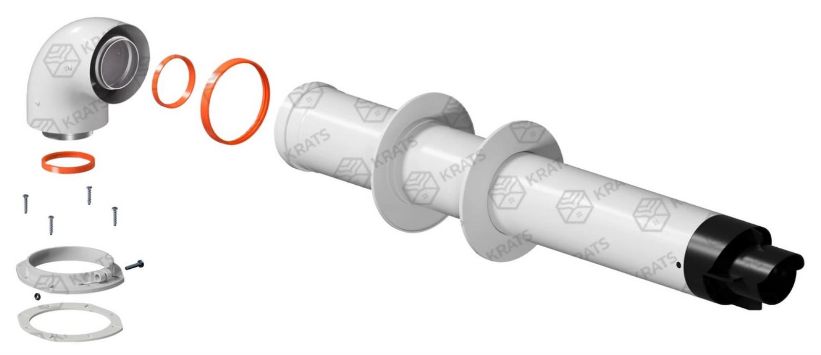 Комплект дымохода KRATS 60/100 KTS-02F-075