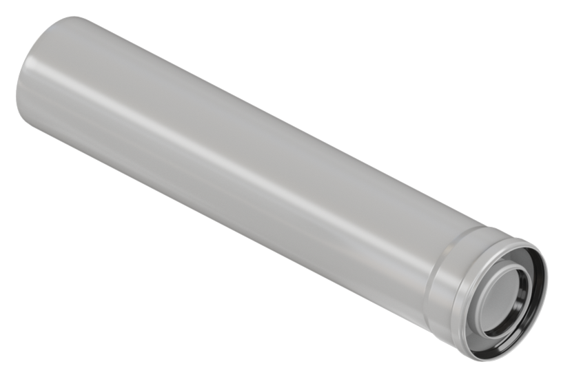 Удлинитель дымохода коакс.для конденсат. 80/125 L-500 мм KRATS (CE8-LN-0.5)