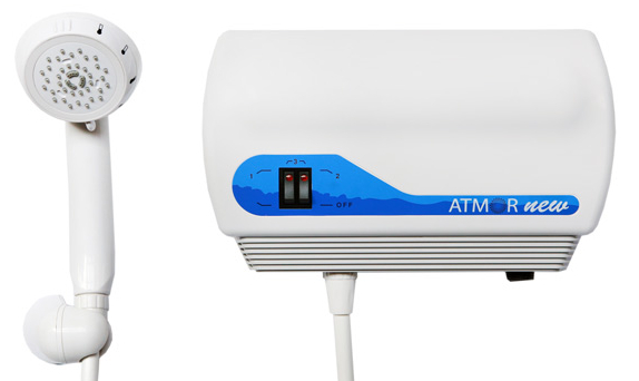 Электрический водонагреватель проточный ATMOR New 5 кВт душ