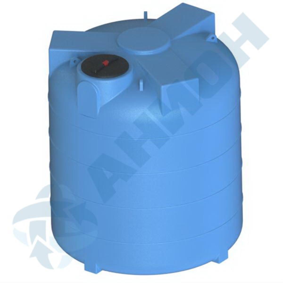 Пластиковая емкость АНИОН 5000ВФК2 цилиндрическая вертикальная 5100 л с дыхательным клапаном