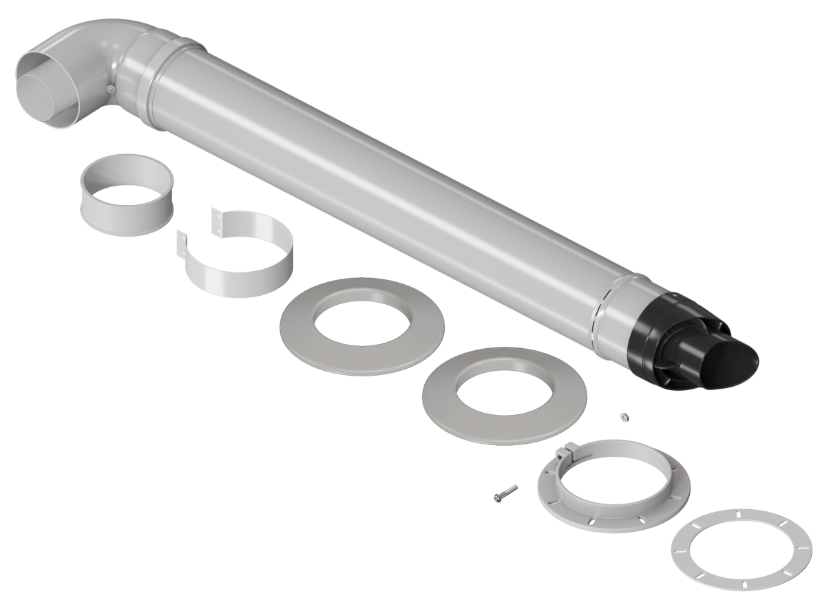 Комплект дымохода конденсационный 60/100 - 900мм (Navien, Vaillant, Wolf, Ariston, Baxi, Fondital) KRATS (CK-LN)