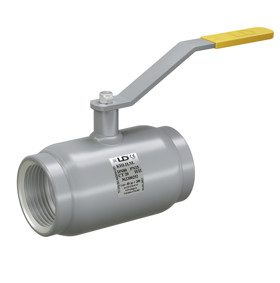 Кран шаровый LD КШЦМ из стали 20 Ду65 Ру2,5МПа полнопроходной муфтовый