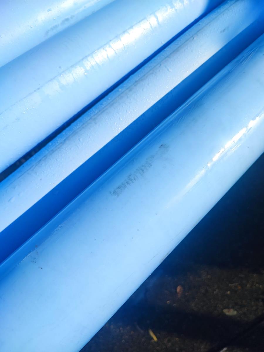 Труба D 110 x 3,4  SN4 SINIKON 6000 (500097.F) синяя (царапины, потертости)