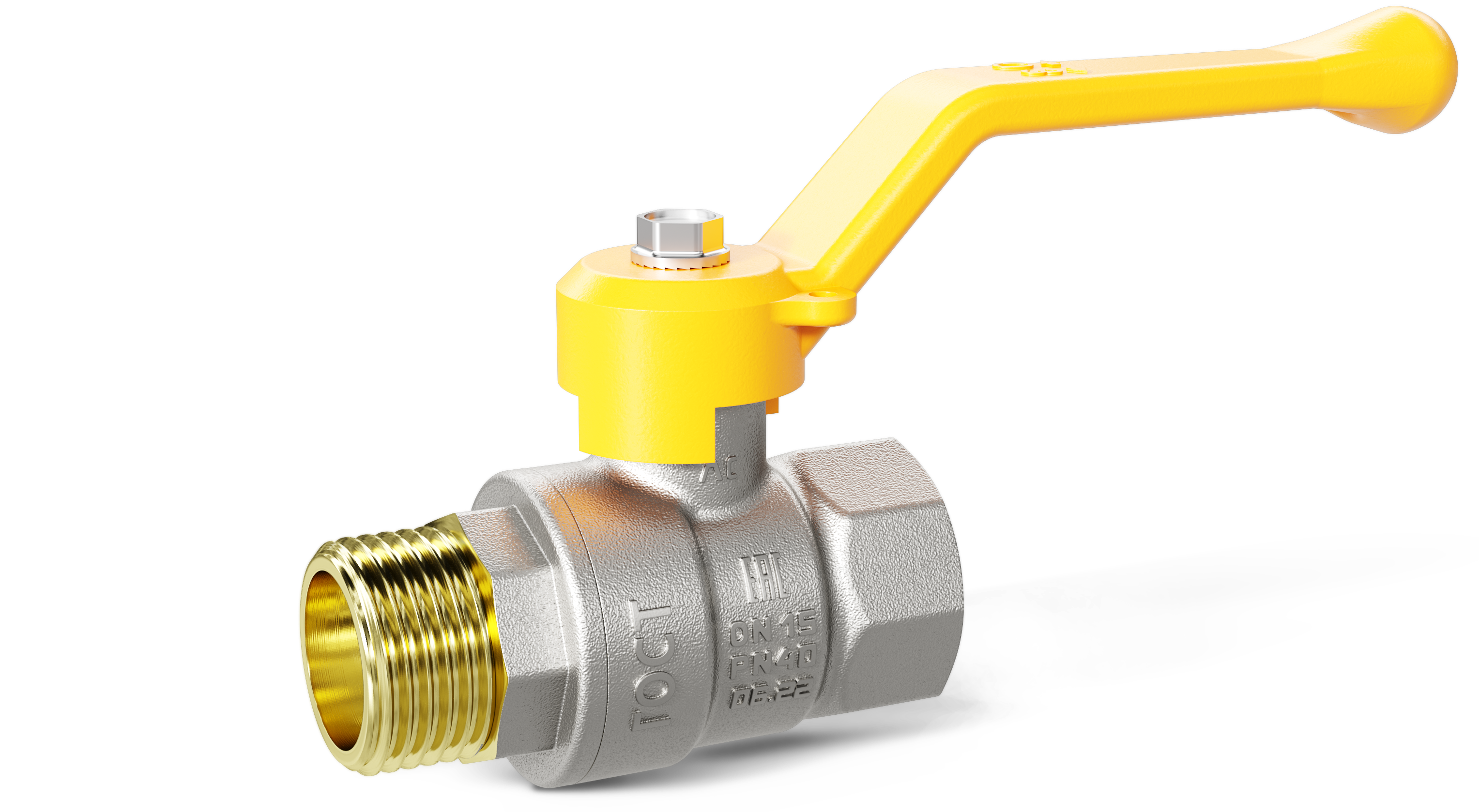 Кран шар.газовый.32 (1 1/4").Внут-Нар.Ручка.GAS "LD Pride"