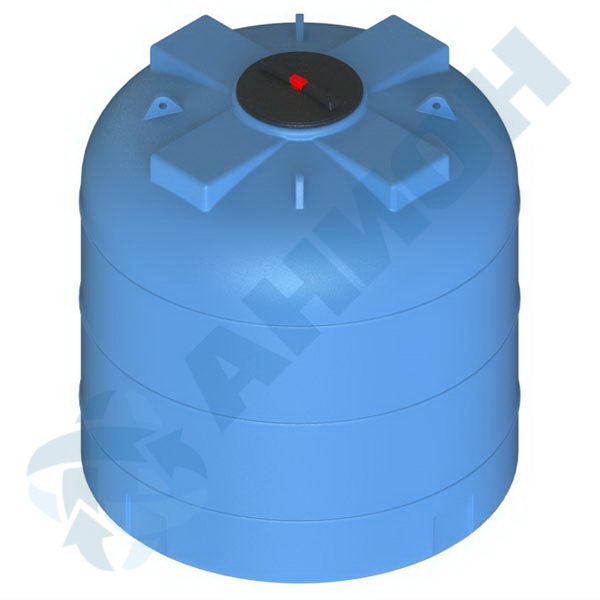 Пластиковая емкость АНИОН А_3000ВФК2 цилиндрическая вертикальная 3 000 л с дыхательным клапаном