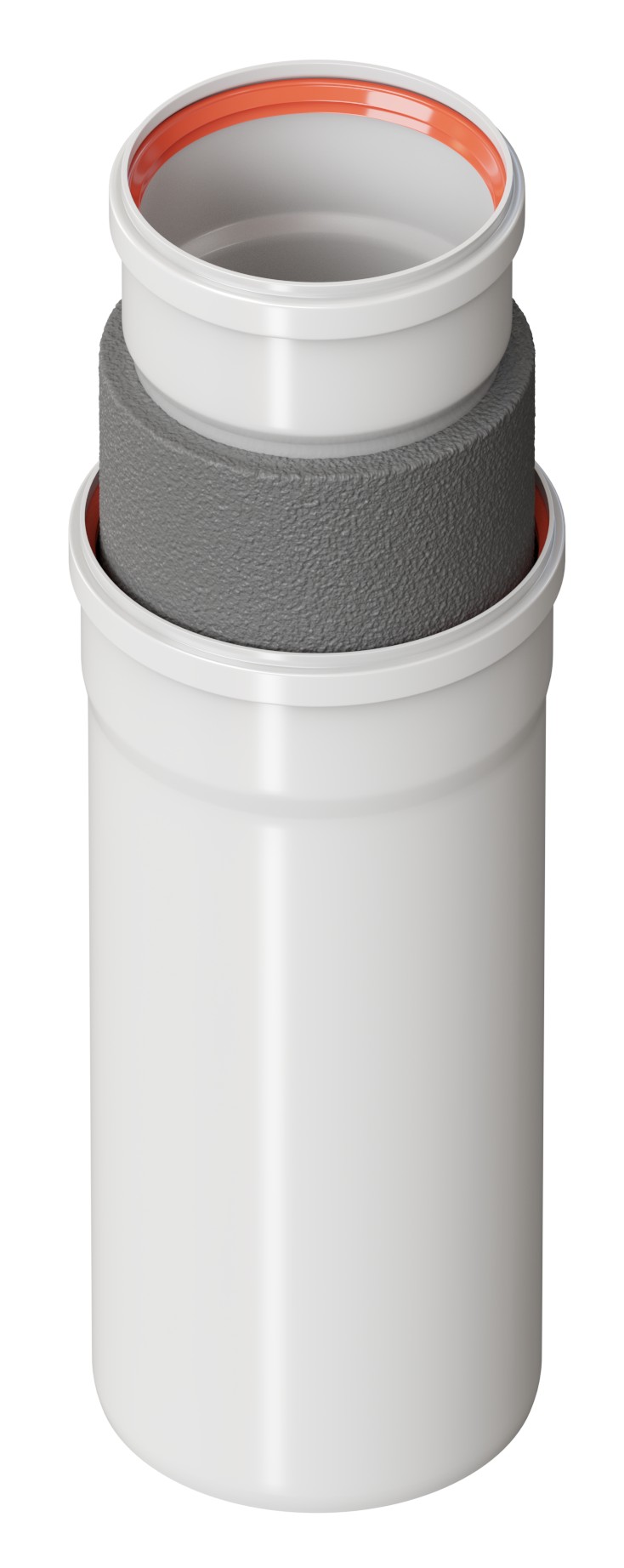 Труба утепленная универсал. д.80 500 мм (до +180 С) KRATS (YU80-05Gaz)