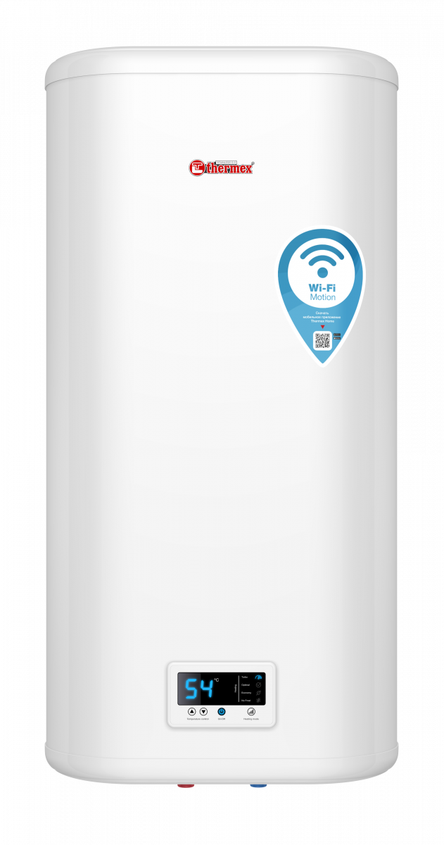Электрический водонагреватель накопительный THERMEX FLAT PLUS IF 80-V PRO Wi-Fi