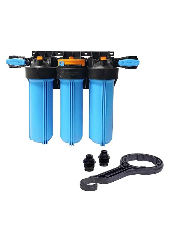 Корпус для картриджного фильтра трехступенчатый 3 М Т Slim Line