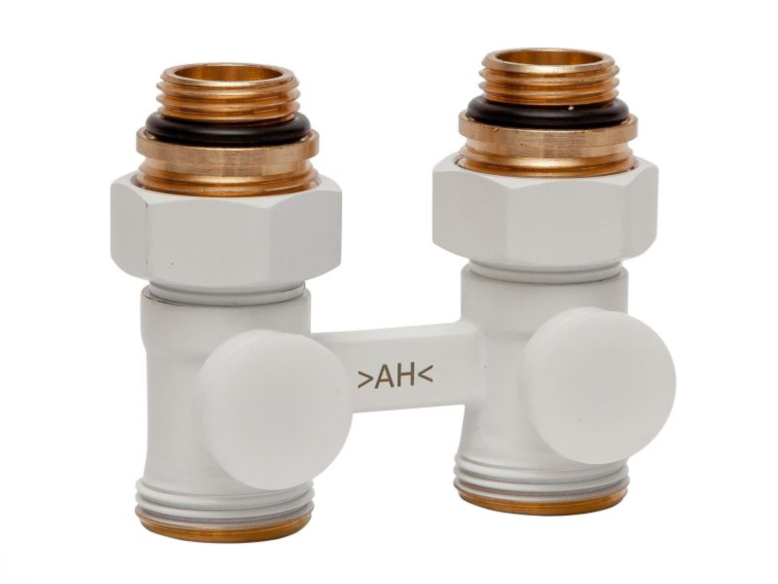 Узел подключения радиатора H-образный Arrowhead White, прямой, 3/4"- 1/2", (216032W) БЕЛЫЙ