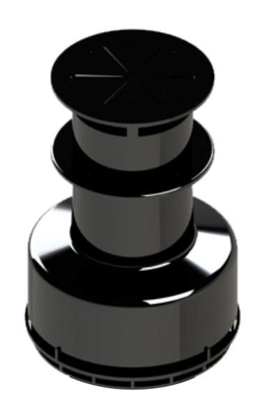 Наконечник (грибок) с ветрозащитой вертикальный 80/125 (CE.00.72 H)