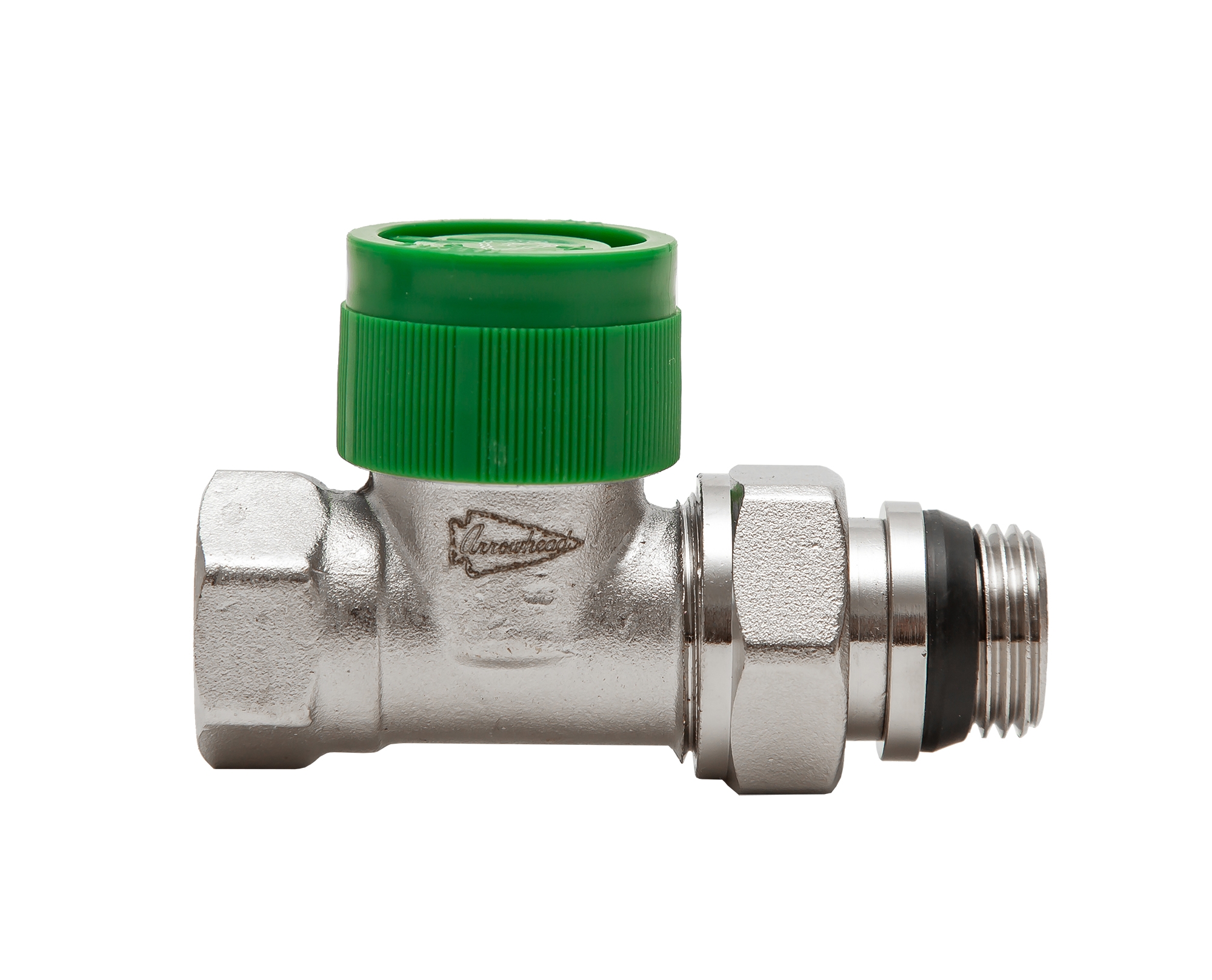 Термостатический радиаторный клапан 1/2" Arrowhead Element, прямой, Ду15 (212022) (с уплотнительным кольцом)