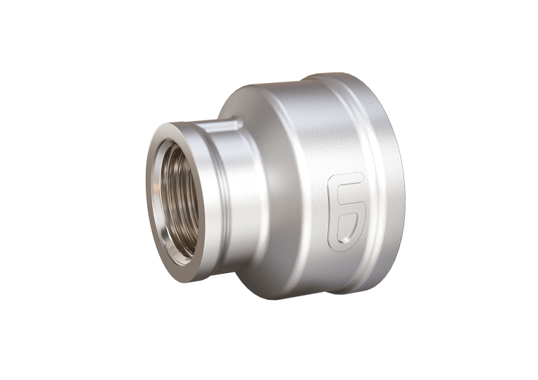 Муфта переходная DN25х15 (1"ВР х 1/2"ВР) латунь никель "LD Pride"