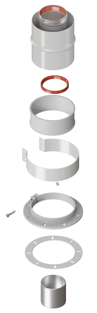 Адаптер вертикальный универсальный 60/100 (кроме Immergas и Navien Deluxe 75/100 стар.) KRATS (VA-01)