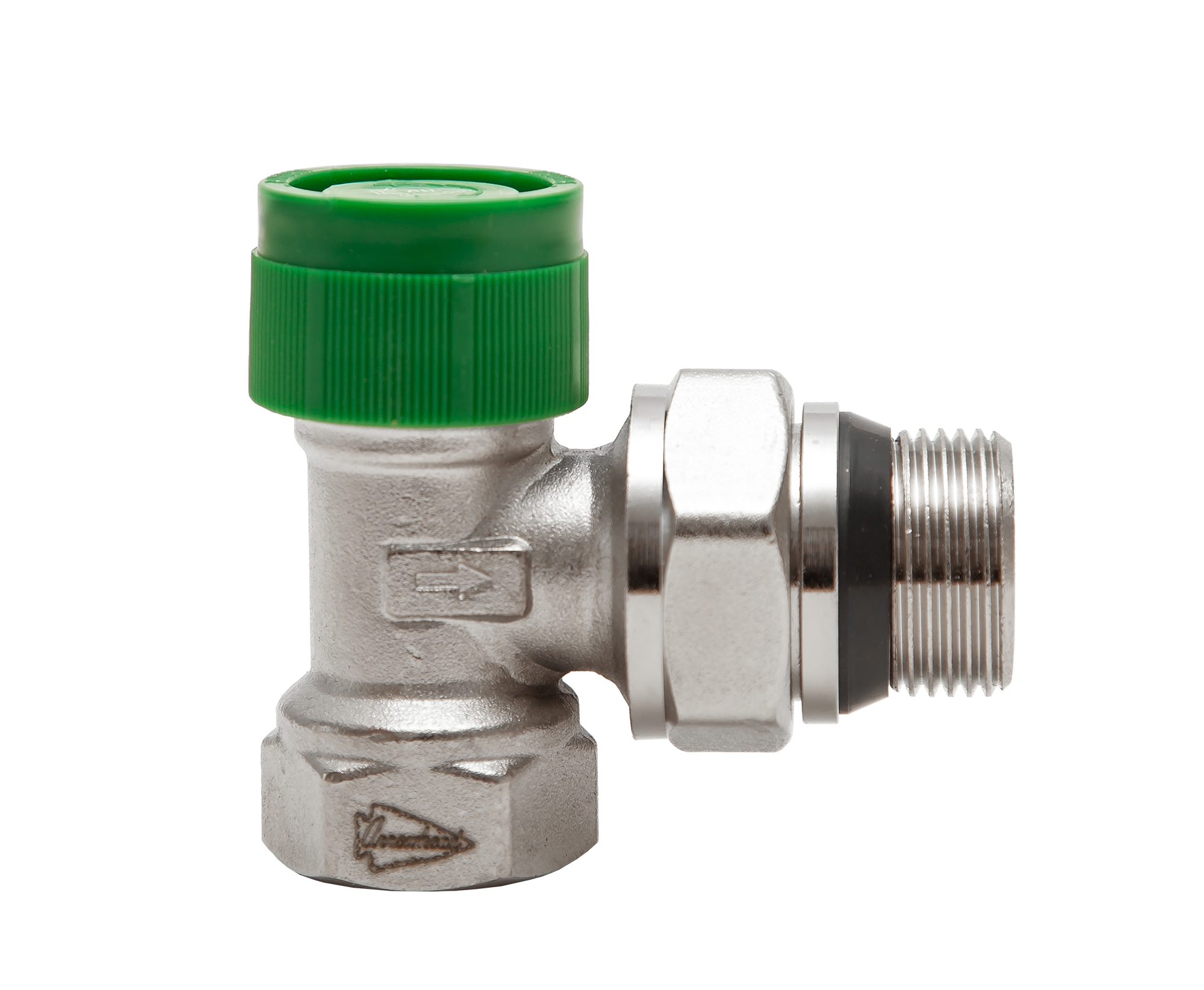  Термостатический радиаторный клапан 1/2" Arrowhead Element, угловой, Ду15 (212122) (с уплотнительным кольцом)