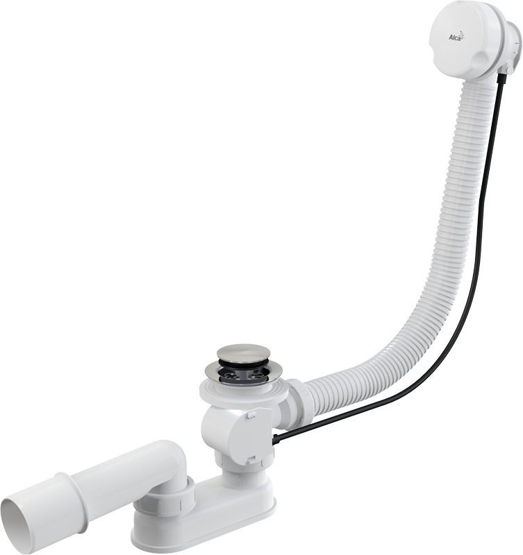 Сифон для ванны автомат комплект белый ALCA PLAST (A51B)