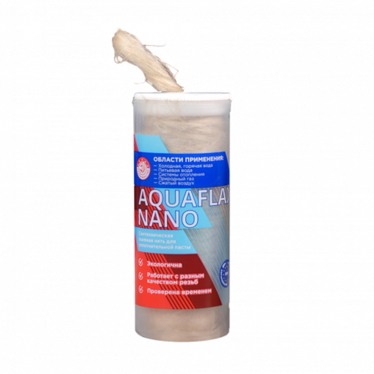 Сантехническая льняная нить ЕВРО, Aquaflax nano, стакан 40 гр