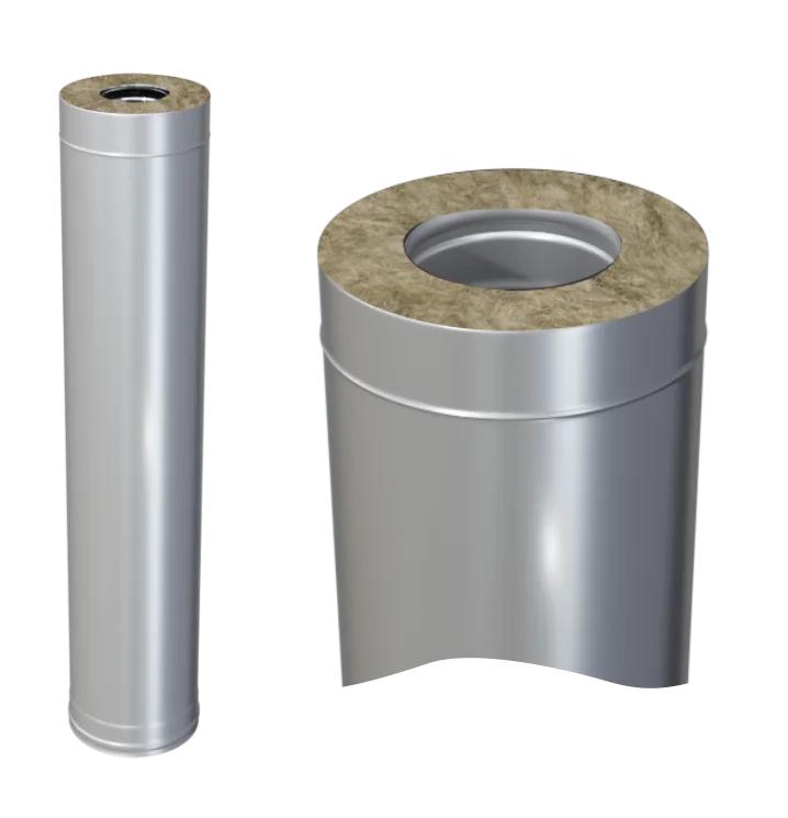 Сэндвич Труба 200*115 1м (430/0,8мм + оц.)  (FERRUM)