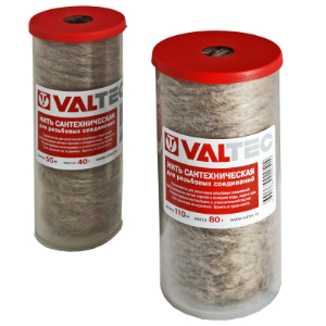 Нить сантехническая льняная VALTEC, для резьбовых соединений (55м) VT.FLAX.0.055