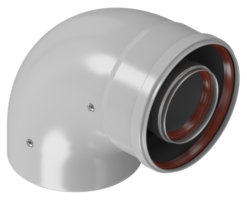 Колено промежуточное 90гр. Ø 80/125 KRATS (CW8-90)