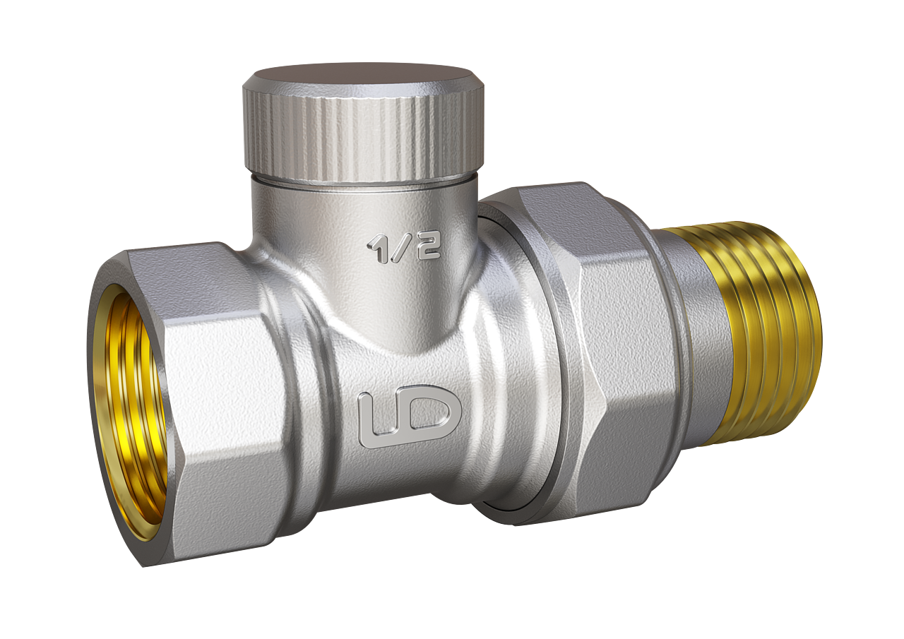 Клапан радиаторный 3/4" настроечный прямой LD Pride 59.20.В-ГШ.Н Ду20 Ру10 (нижний)