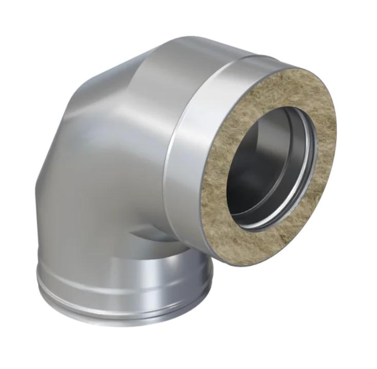 Сэндвич Колено 200*130*90 (нерж.0.5мм+оцинк.) (FERRUM)