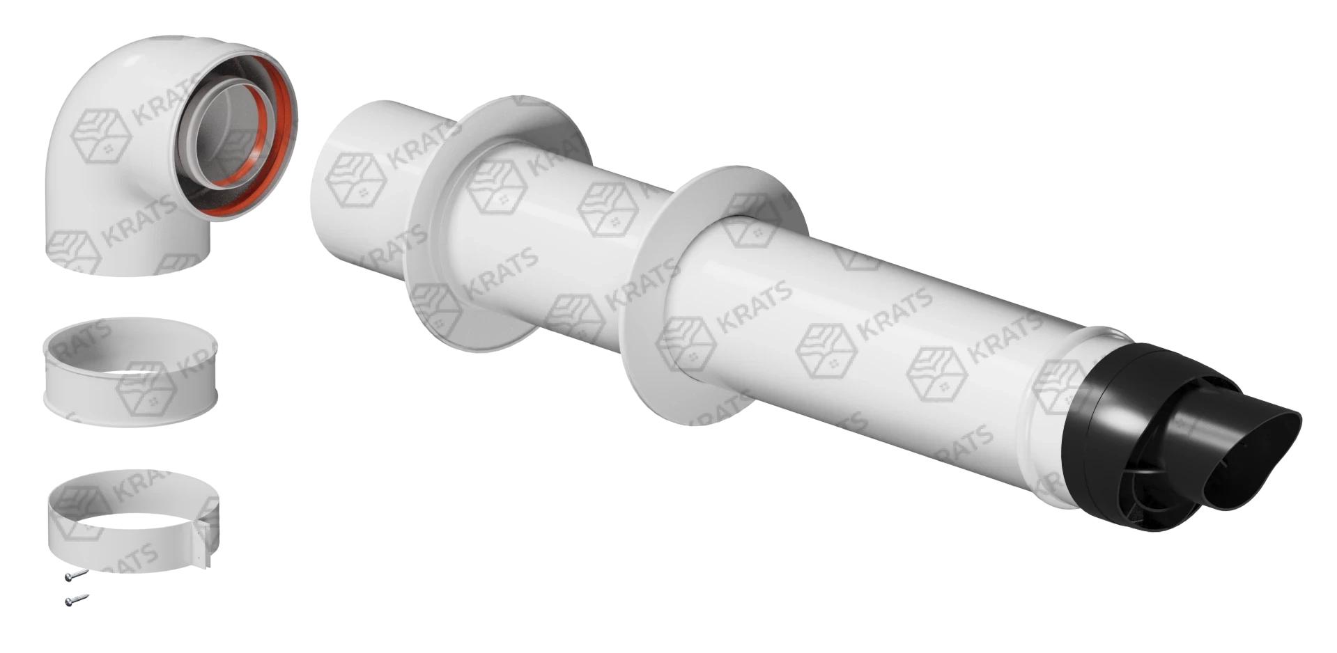 Коаксиальный комплект для котлов  Ø 80/125 KRATS (CK-80-125)