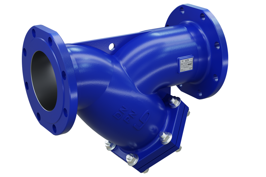 Фильтр сетчатый фланцевый LD ФСФ У-образный чугунный DN  80 PN 16