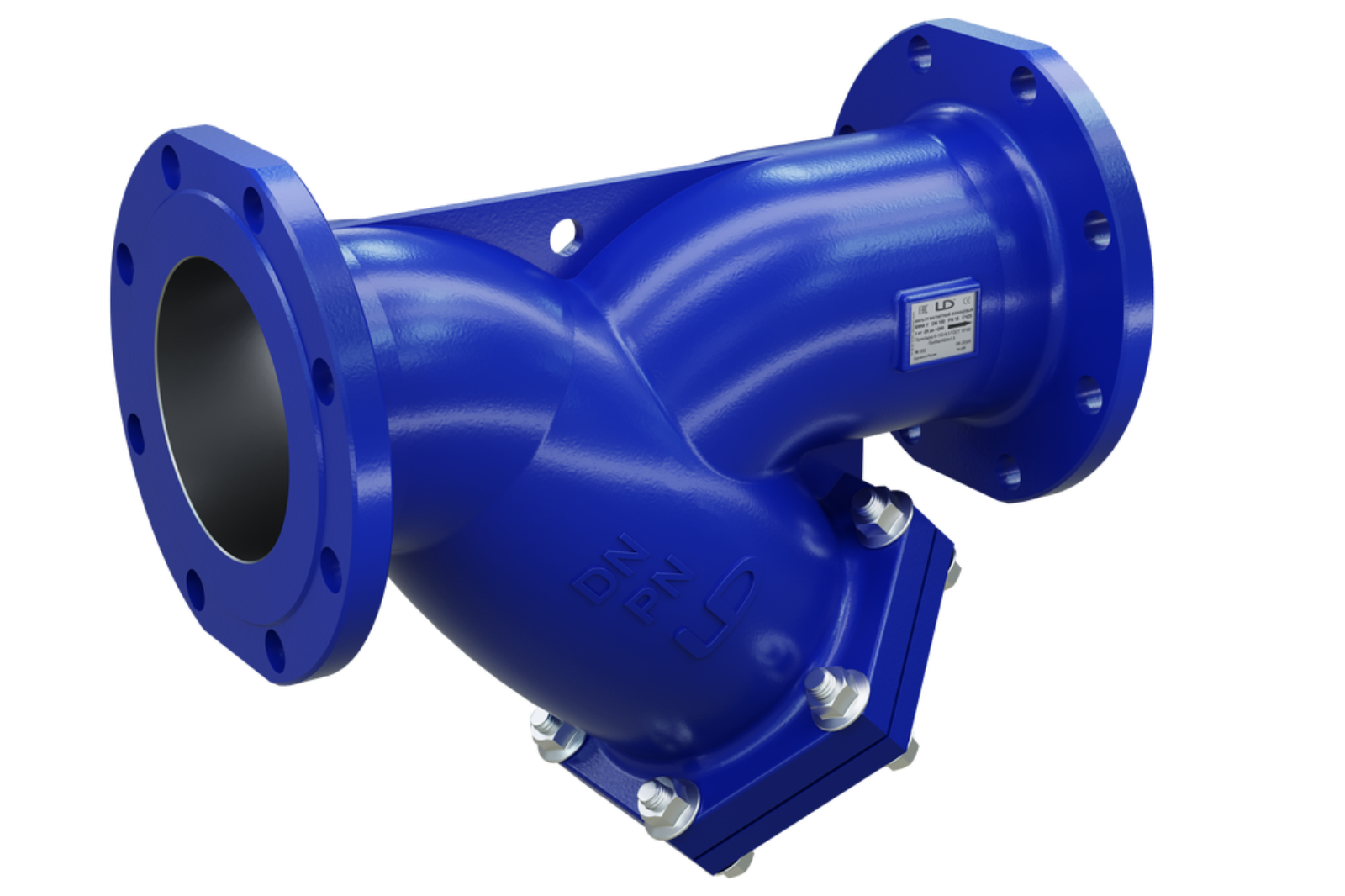 Фильтр магнитный фланцевый LD ФМФ У-образный чугунный DN 100 PN 16