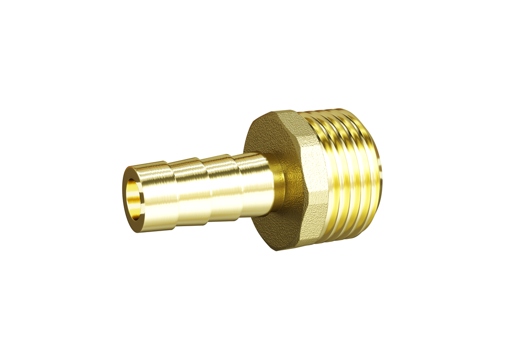 Штуцер для шланга Дн14х1/2” НР латунь LD Pride (LD.65.395.1.15x14L)