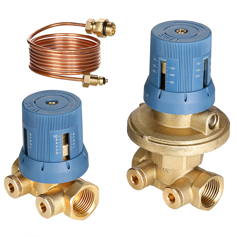 Автоматич. регулятор перепада давл. в компл. с запорно-регулировочным клапаном, 1" 250-600 mBar (VT.040.G.60006)