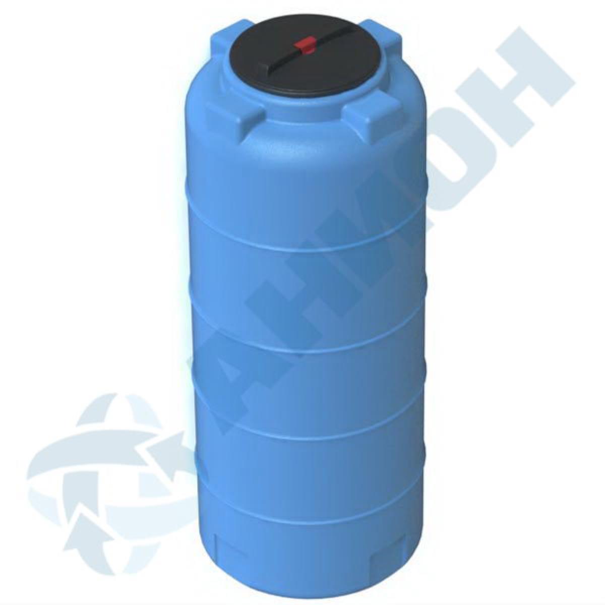 Пластиковая емкость АНИОН 780ВФК2 цилиндрическая вертикальная 780 л с дыхательным клапаном