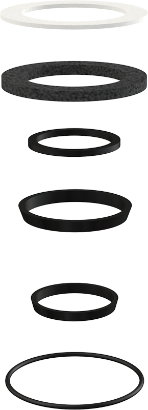 Комплект запасных прокладок к сифонам для мойки ALCA PLAST (P067-ND)